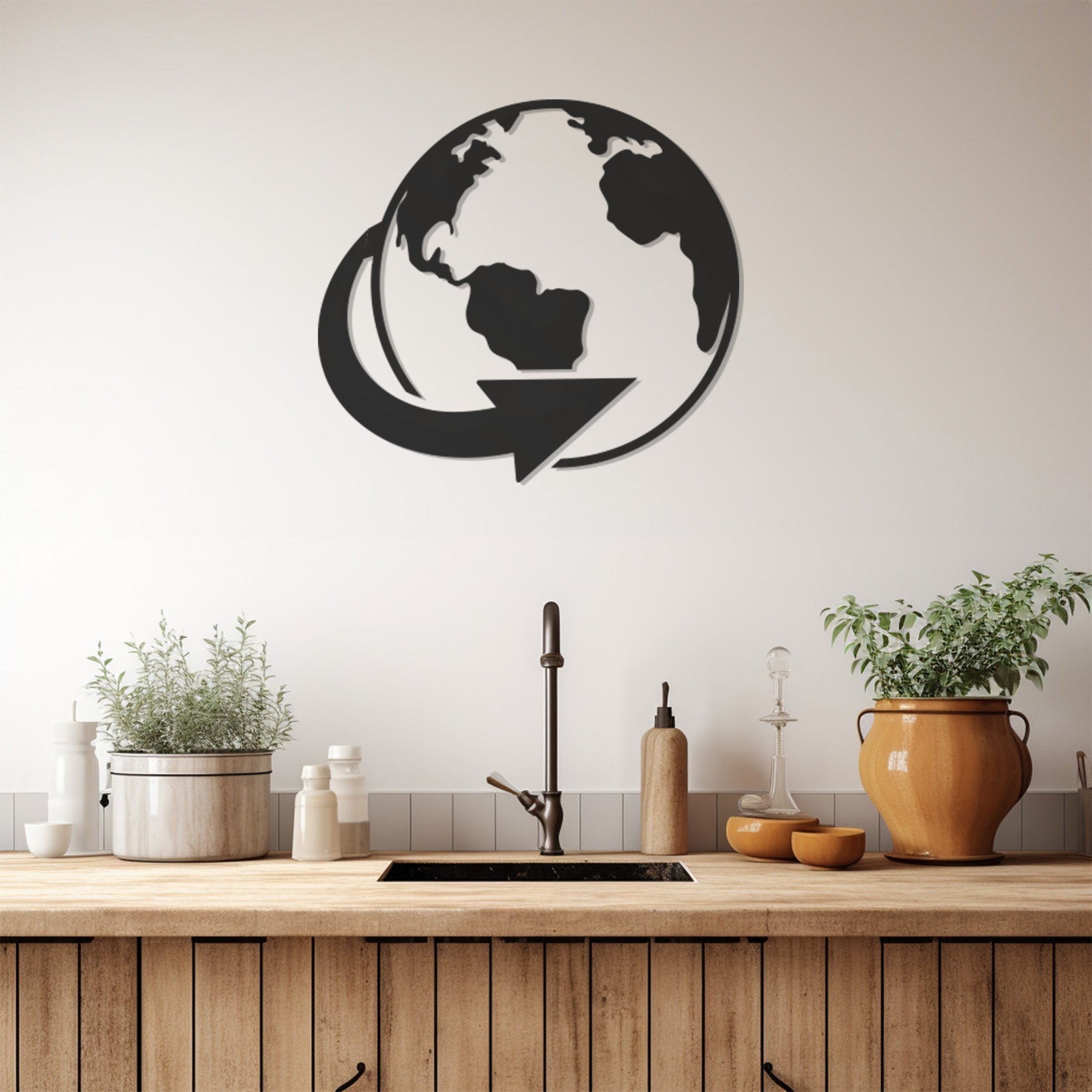 The World And Its Return Metal Wall Art