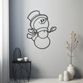 Load image into Gallery viewer, Snowman Metal Wall Art
