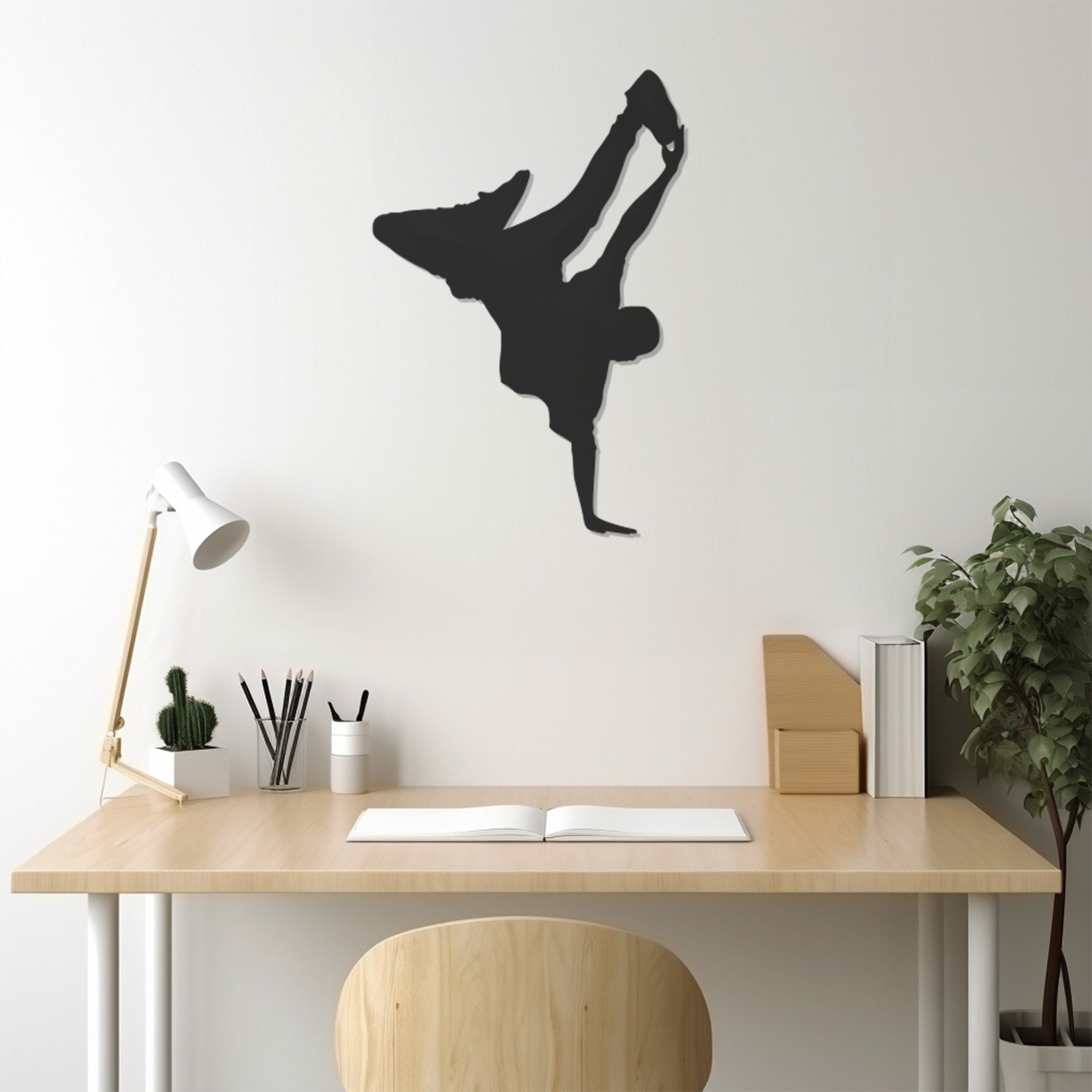 Hiphop Man Figure Metal Wall Art