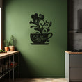 Load image into Gallery viewer, Coffee Lettering Metal Wall Decor In Coffee Cup
