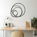 Load image into Gallery viewer, Hoops Metal Wall Art, Wall Decor, Metal Wall art
