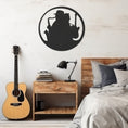 Load image into Gallery viewer, Silhouette Of Man Playing Instrument Metal Wall Art Decor
