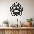 Load image into Gallery viewer, Wild Bear Paw Metal Wall Art
