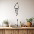 Load image into Gallery viewer, Ice Cream Cone Metal Wall Art, Wall Decor, Metal Wall art
