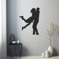 Load image into Gallery viewer, Spouses Hugging Metal Wall Art
