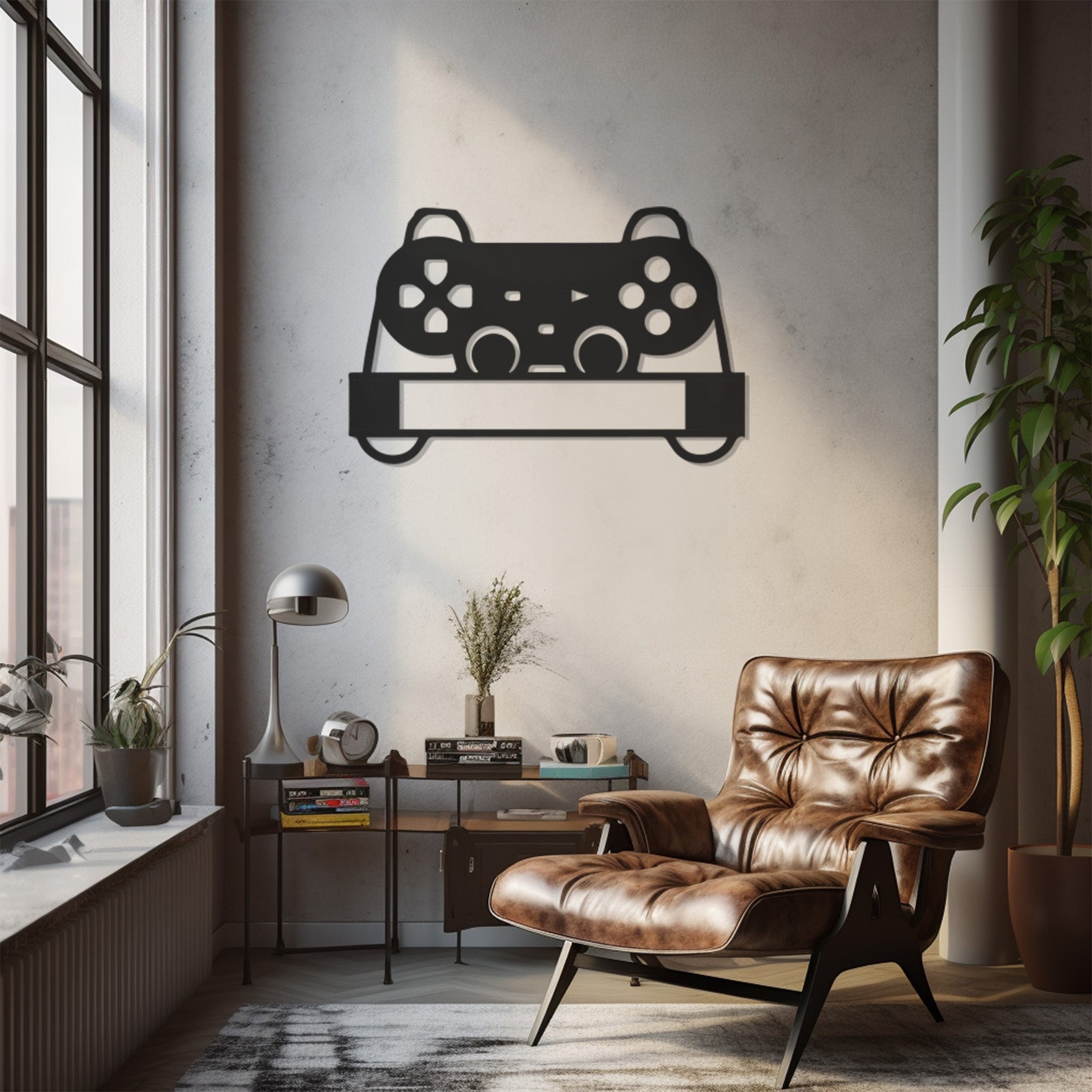 Playstation Controller Metal Wall Art