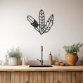 Load image into Gallery viewer, Star Detailed Bird Feathers Metal Wall Art
