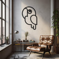 Load image into Gallery viewer, Cute And Confused Parrot Metal Wall Art
