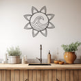 Load image into Gallery viewer, Sea Sun Geometric Metal Wall Decor
