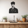 Load image into Gallery viewer, Mustafa Kemal Atatürkmetal Wall Art, Wall Decor, Metal Wall art
