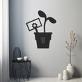 Load image into Gallery viewer, Planting Flowers Metal Wall Art, Wall Decor, Metal Wall art
