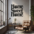 Load image into Gallery viewer, Home Sweet Home Paw Lettering Metal Wall Decor, Metal Wall art
