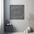 Load image into Gallery viewer, Zebra Pattern Illusion Metal Wall Art
