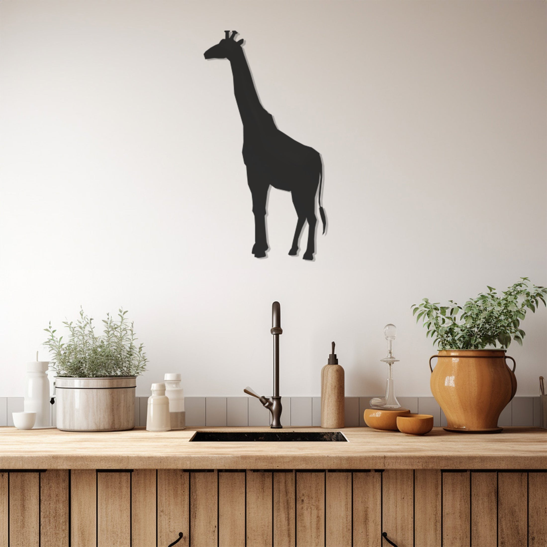 Giraffe Metal Wall Art, Wall Decor, Metal Wall art