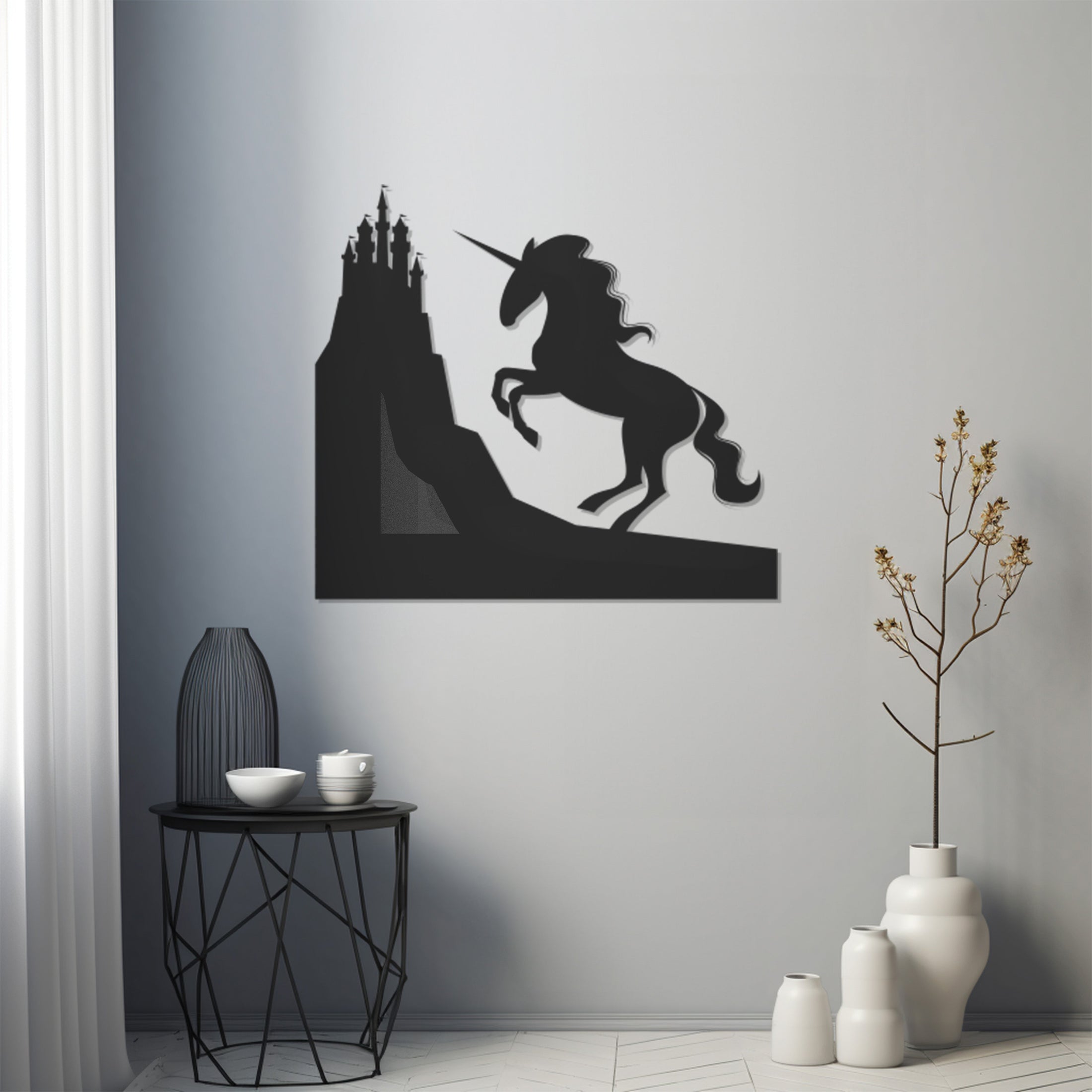 Horse Icon Metal Wall Art