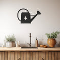 Load image into Gallery viewer, Flower Watering Can Metal Wall Art
