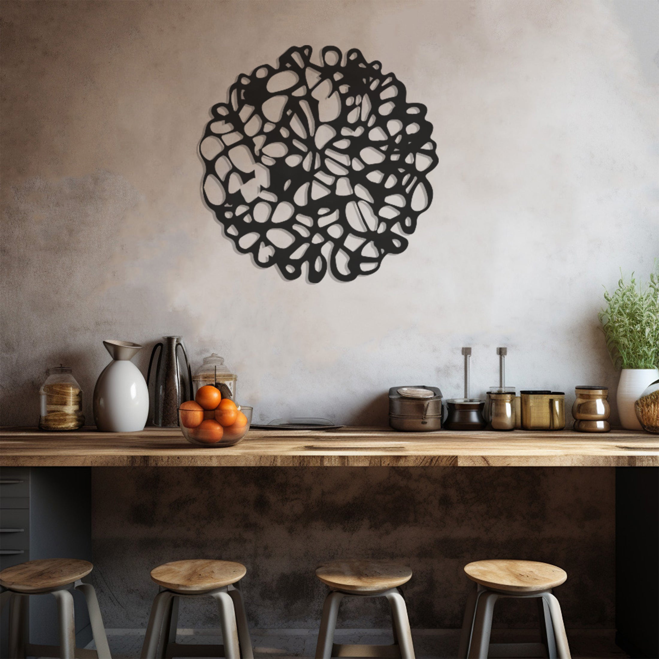 Line Design Metal Wall Art