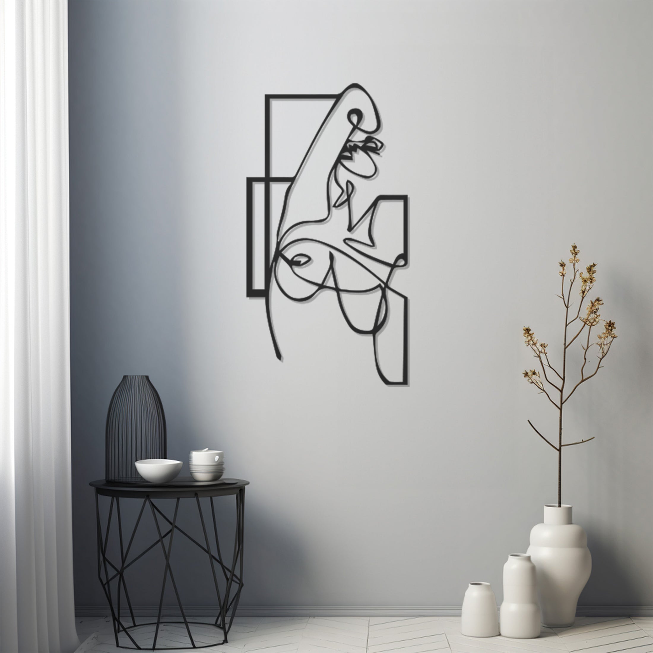 Minimalist Women Design Metal Wall Art