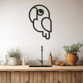 Load image into Gallery viewer, Cute And Confused Parrot Metal Wall Art
