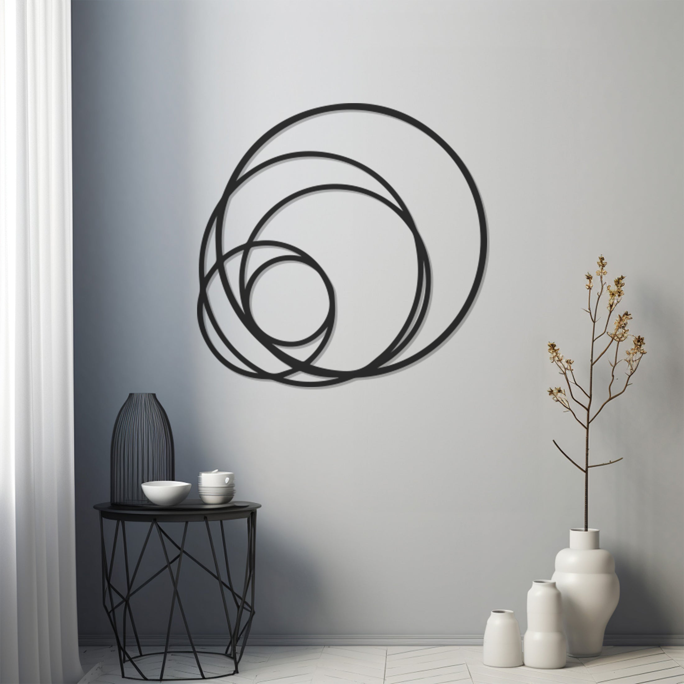 Hoops Metal Wall Art