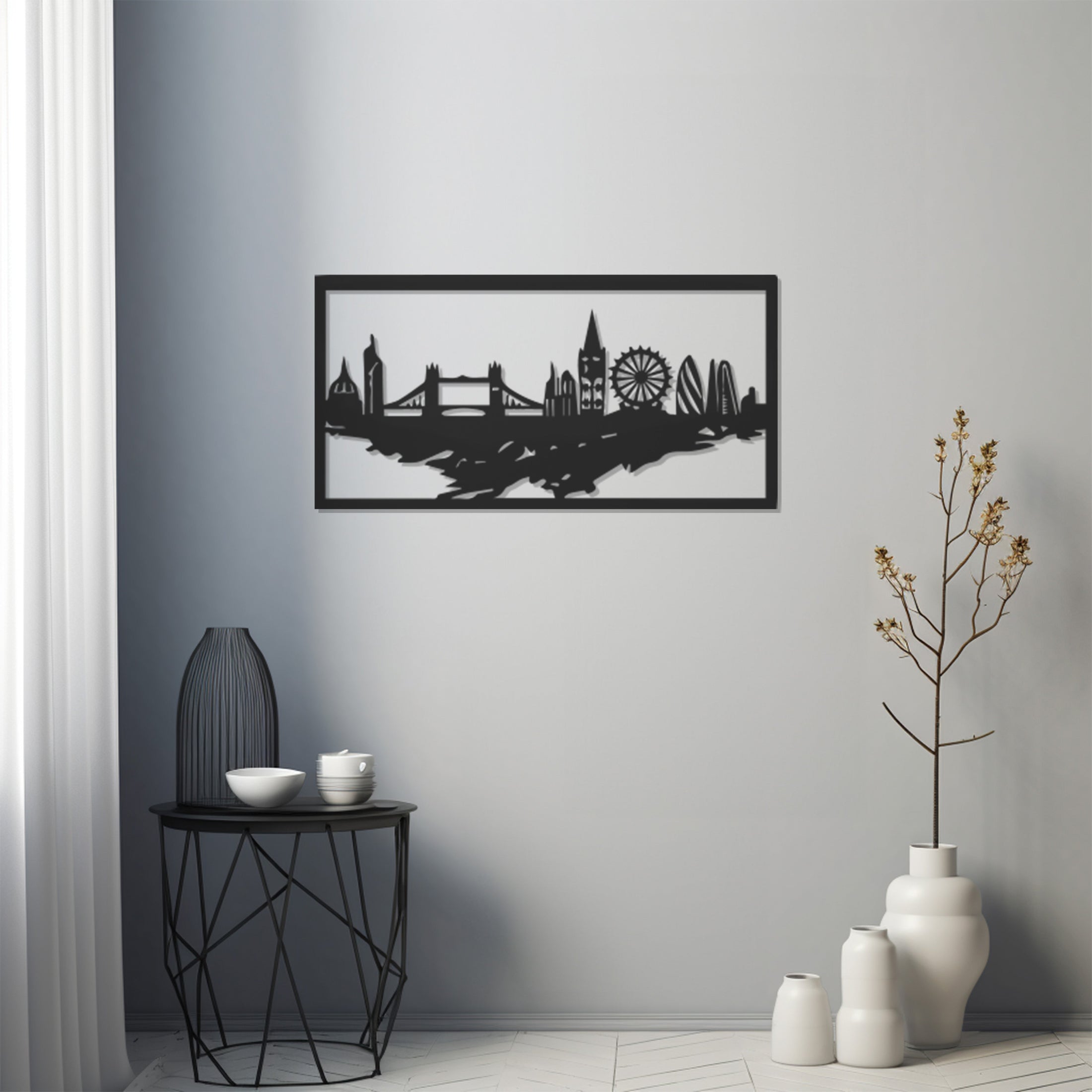 Minimalist Landscape Painting Metal Wall Art