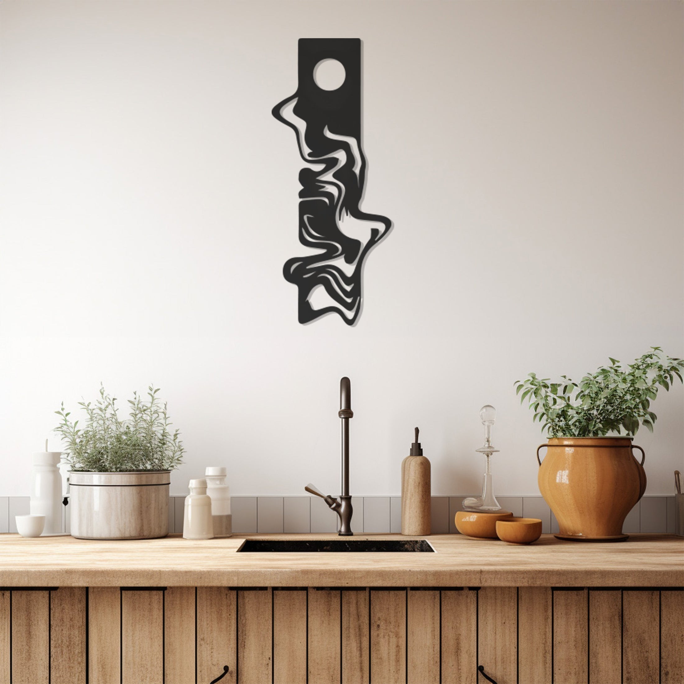 Abstract Design Metal Wall Decor