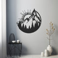 Load image into Gallery viewer, Sun Mountain And Landscape Metal Wall Art
