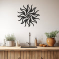 Load image into Gallery viewer, Solar Metal Wall Art Decor With Geometric Pattern
