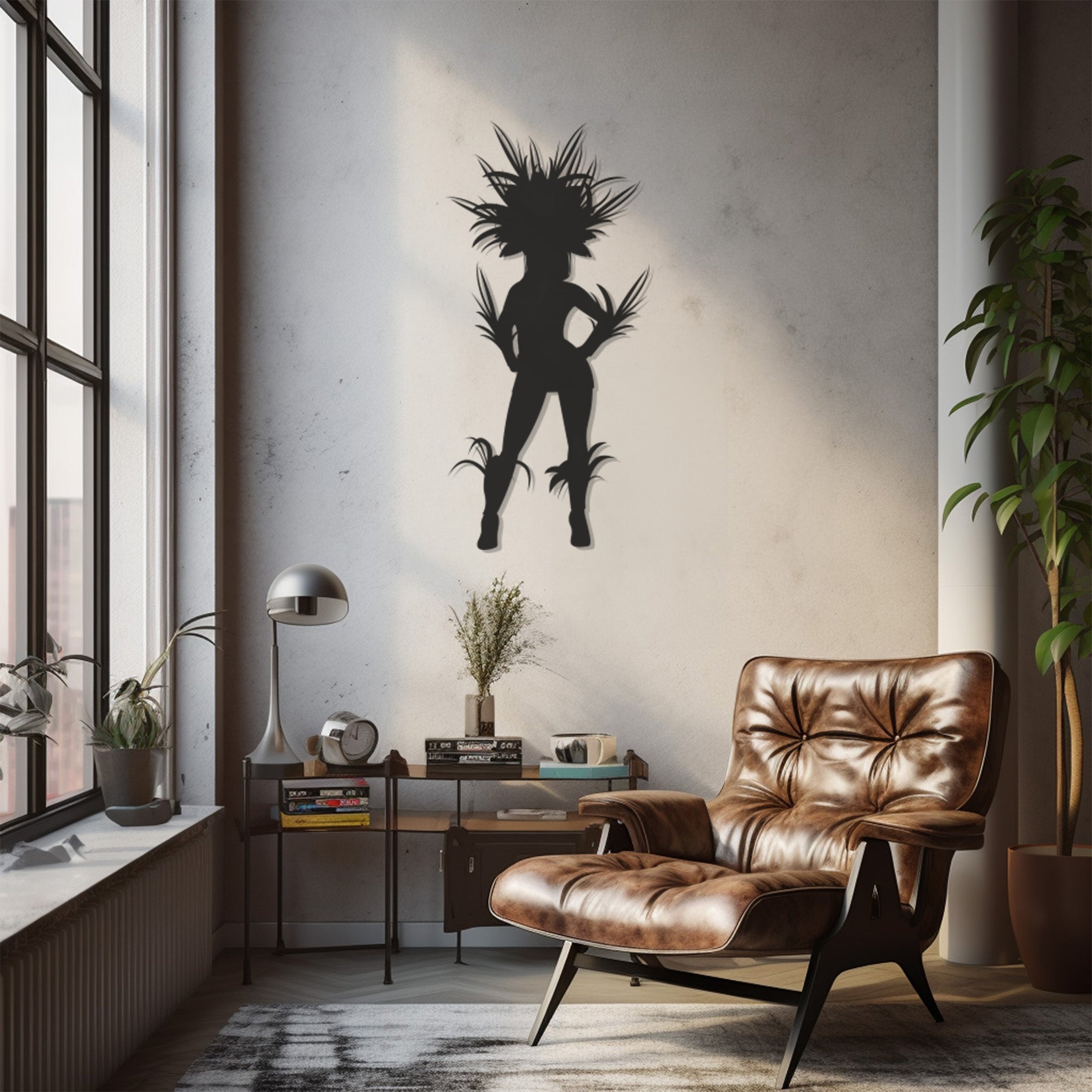 Woman Of Height Metal Wall Art