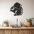 Load image into Gallery viewer, Squirrel Silhouette Metal Wal Art
