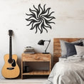 Load image into Gallery viewer, Solar Metal Wall Art Decor With Geometric Pattern, Metal Wall art
