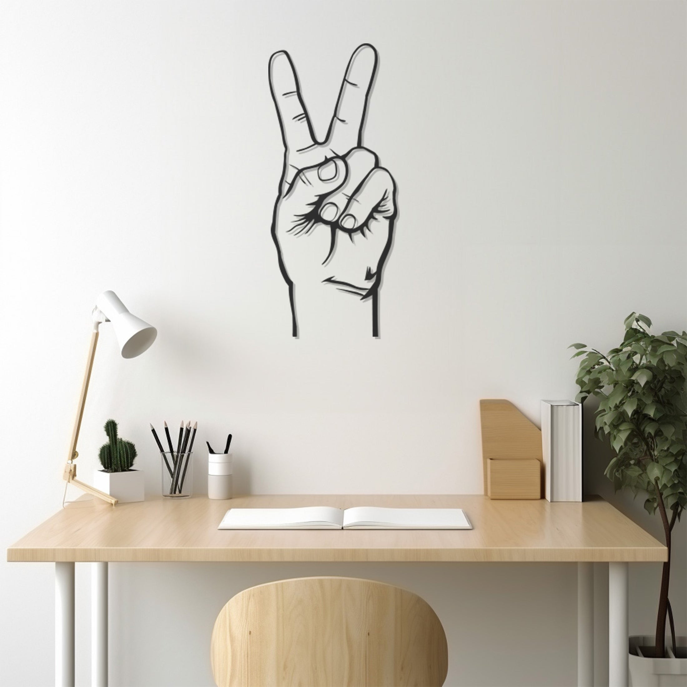 Peace Sign Metal Wall Art