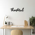 Load image into Gallery viewer, Thankful Lettering Metal Wall Decor
