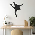 Load image into Gallery viewer, Man Dancing With His Feet In The Air Metal Wall Art, Metal Wall art
