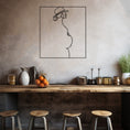 Load image into Gallery viewer, Pregnant Mother Silhouette Metal Wall Art Lime Art Technique
