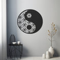 Load image into Gallery viewer, Yinyang Geometric Patterned Metal Wall Decor
