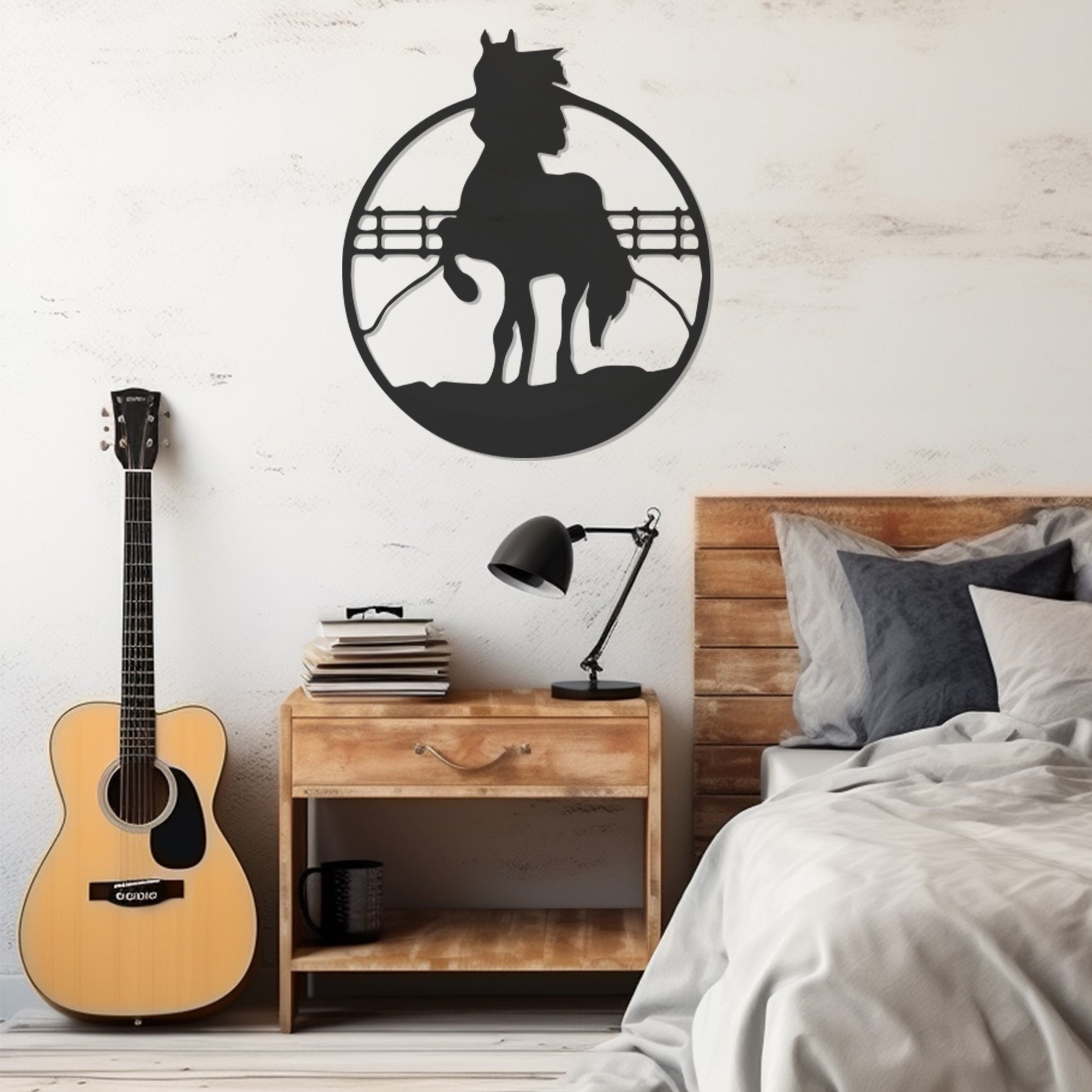 Horse Metal Wall Art, Wall Decor, Metal Wall art