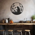 Load image into Gallery viewer, Cat Silhouette Metal Wall Art
