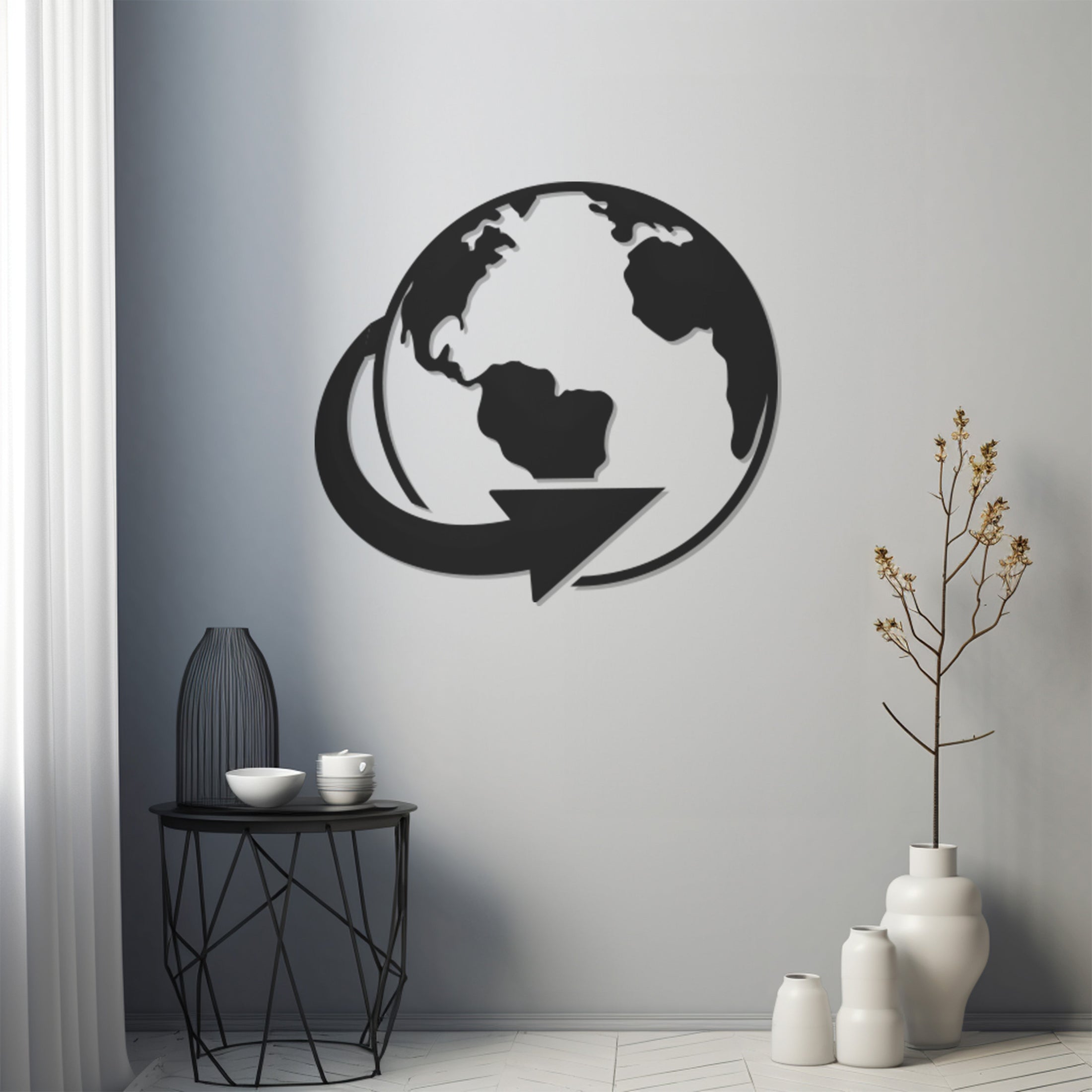 The World And Its Return Metal Wall Art