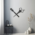 Load image into Gallery viewer, Scissors, Hairdresser Materials Metal Wall Art
