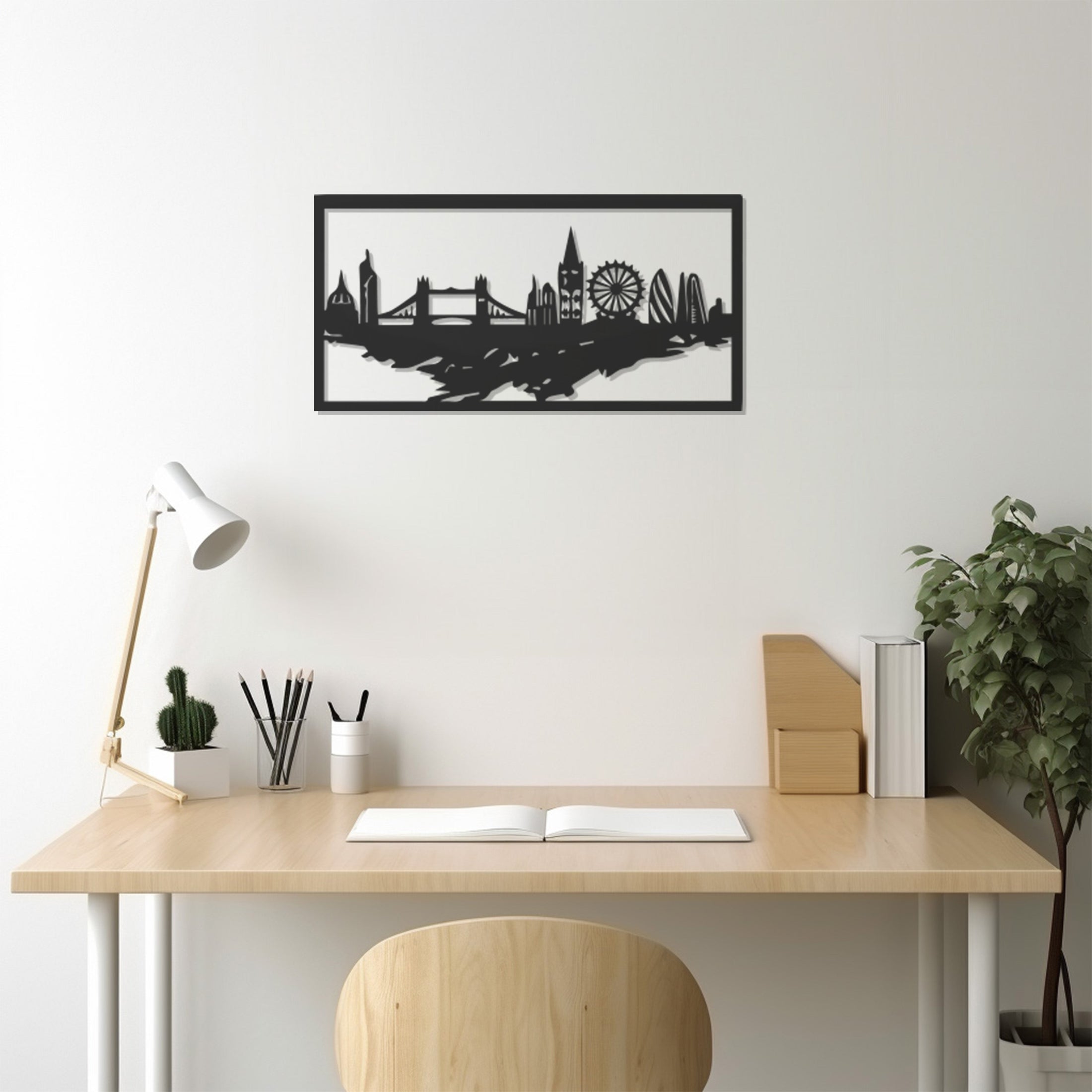 Minimalist Landscape Painting Metal Wall Art