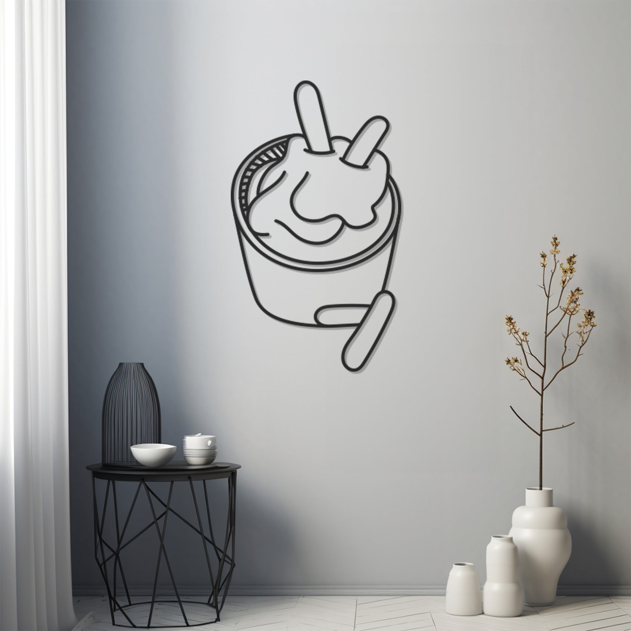 Ice Cream Metal Wall Art