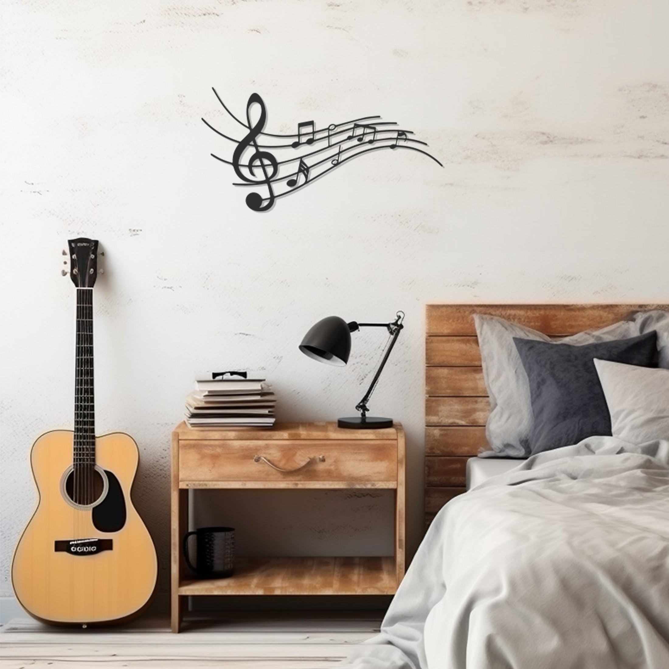 Musical Note Metal Wall Art Decor, Wall Decor, Metal Wall art