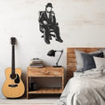 Load image into Gallery viewer, With Hat And Bow Tie Sitting Man Metal Wall Art
