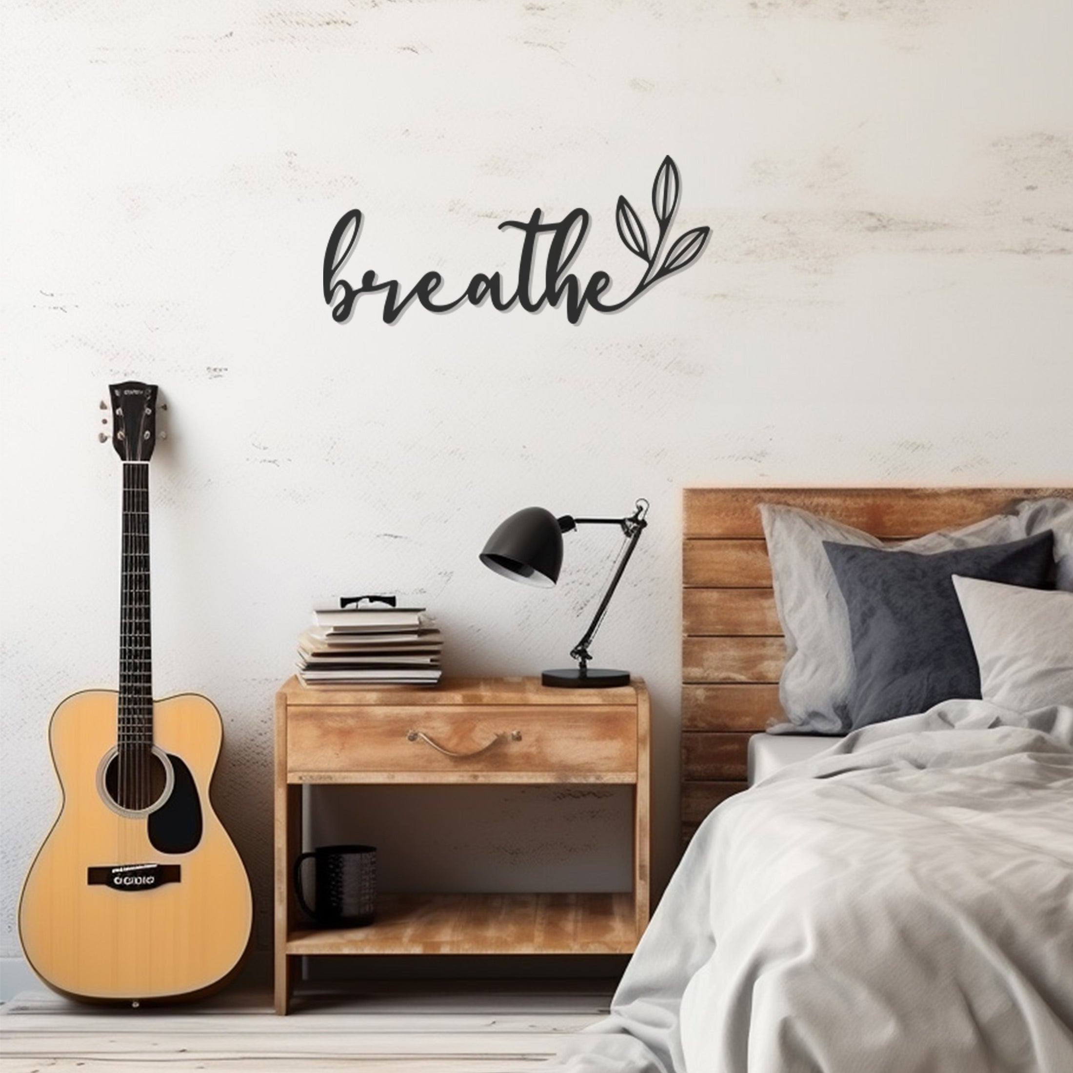 Breathe Metal Wall Decor, Wall Decor, Metal Wall art