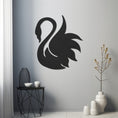 Load image into Gallery viewer, Swan Silhouette Metal Wal Art
