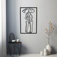 Load image into Gallery viewer, Silhouette Of Lover Holding Umbrella In The Rain Metal Wall Art Decor
