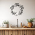 Load image into Gallery viewer, Flower Spiral Metal Wall Art
