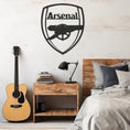 Load image into Gallery viewer, Arsenal Logo Metal Wall Decor, Wall Decor, Metal Wall art
