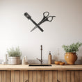 Load image into Gallery viewer, Scissors, Hairdresser Materials Metal Wall Art
